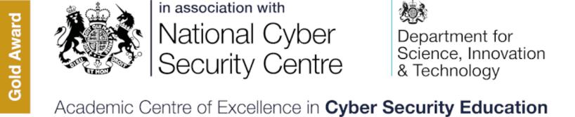 Academic Centres of Excellence in Cyber Security Education (ACEs-CSE) - Gold Award